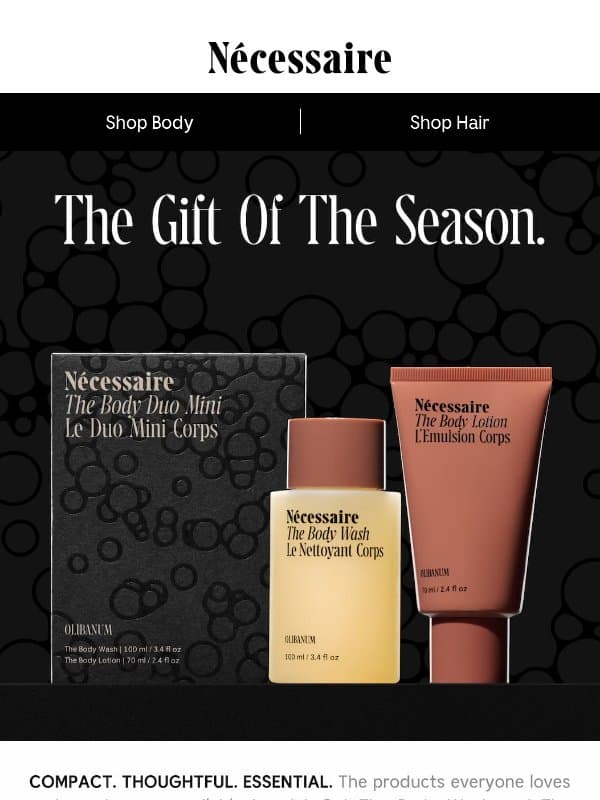 The One Gift Everyone Needs And Loves email from Necessaire
