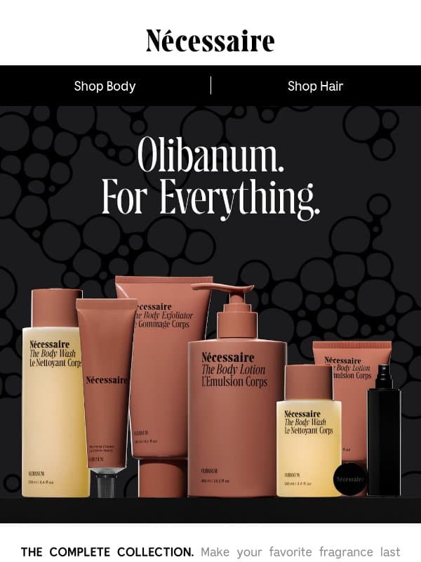 Olibanum. For Everything. email from Necessaire
