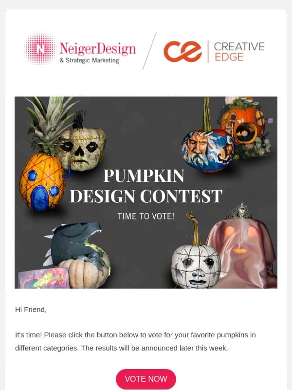 friend, it's time to vote 🎃 email from NeigerDesign