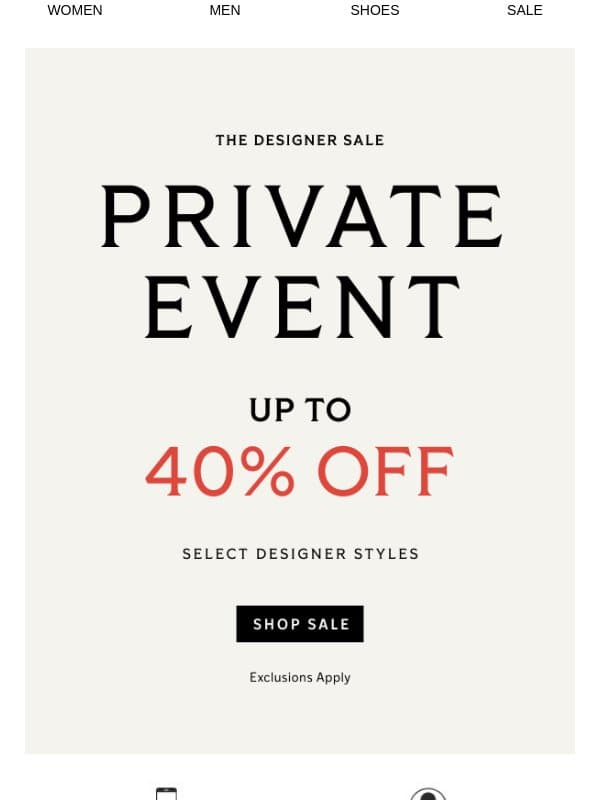 New brands were just added to our Private Designer Sale email from Neiman Marcus