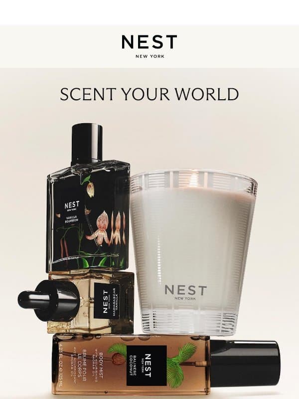 Complimentary shipping just for you email from NEST New York