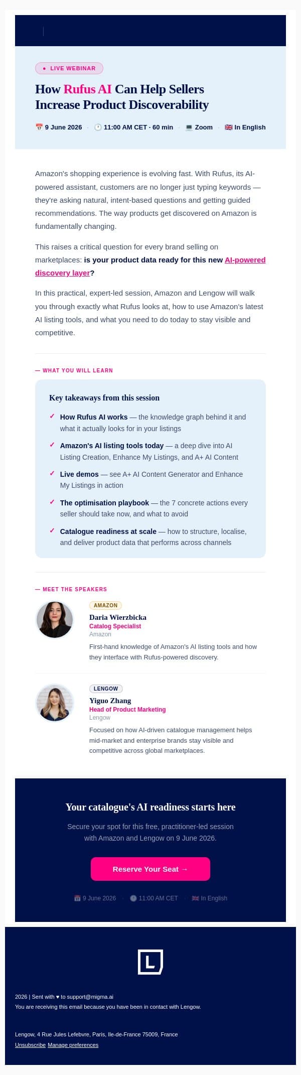 🙈Your Amazon listings might be invisible to Rufus AI email from NetRivals screenshot