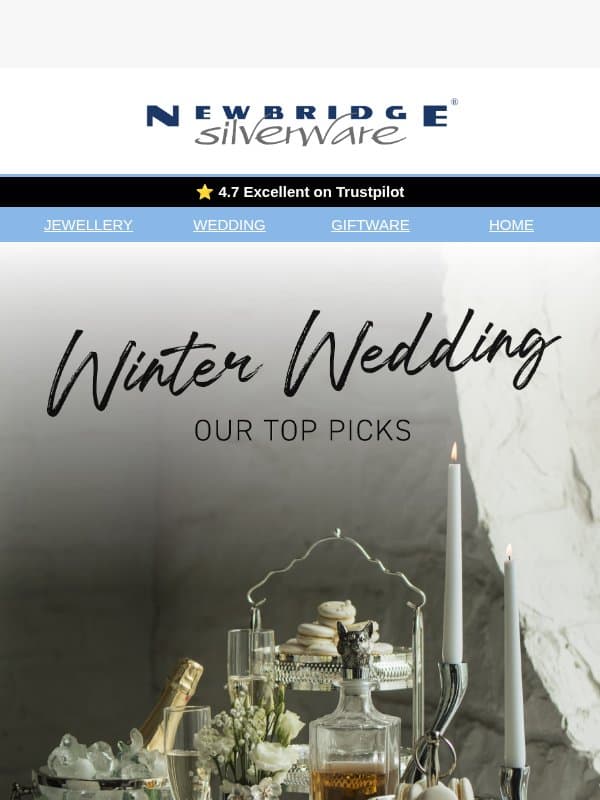 Winter Wedding Favourites ✨ email from Newbridge Silverware
