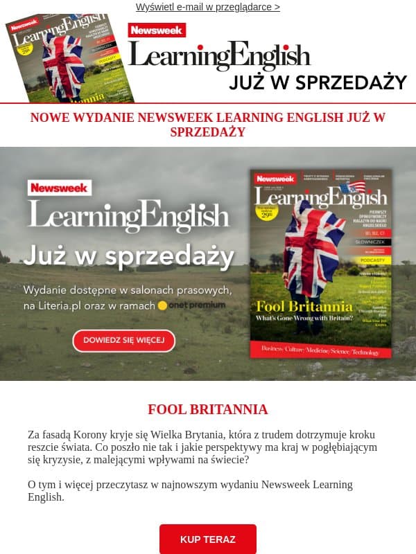 Za fasadą Korony Wielka Brytania z trudem dotrzymuje kroku reszcie świata email from Newsweek Polska