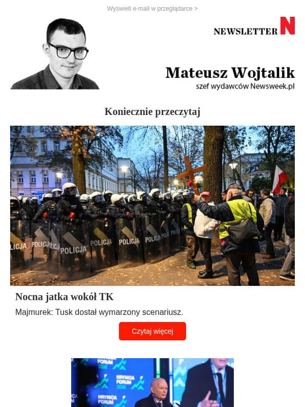 Nocna jatka wokół TK email from Newsweek Polska