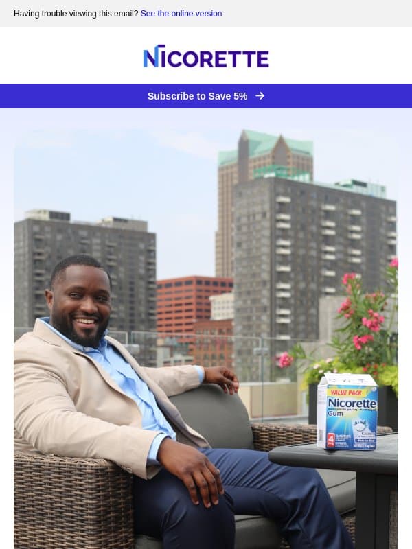 Prepare for the quit ahead email from Nicorette