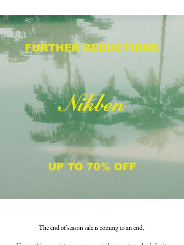 The sale is almost done. email from Nikben