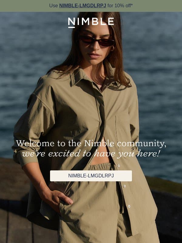Waiting for this? email from Nimble Activewear