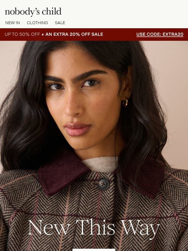 New looks good on you email from Nobody’s Child