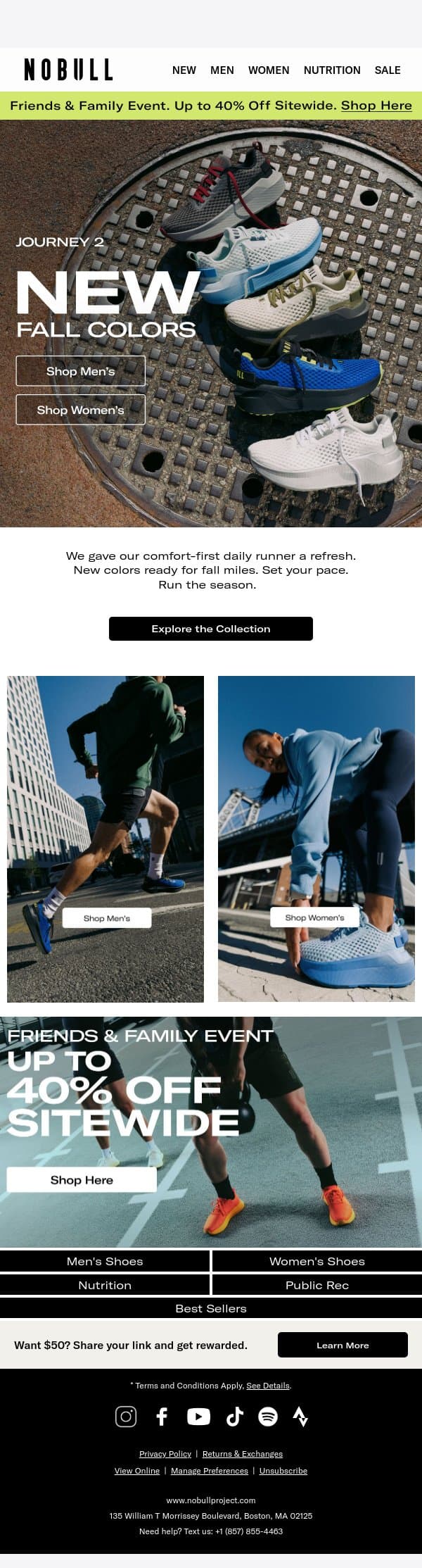New Fall Colors for Journey 2 email from NOBULL screenshot