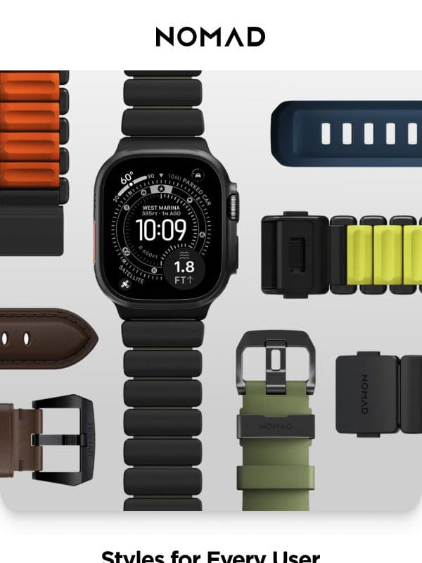 NEW for Apple Watch Ultra 4 email from Nomad Goods