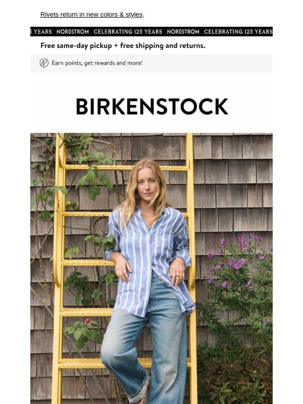 Feels that fresh: new styles from Birkenstock email from NORDSTROM