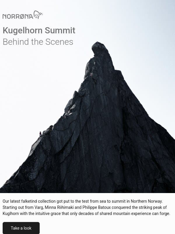 The Kugelhorn Summit 🏔️ email from Norrøna