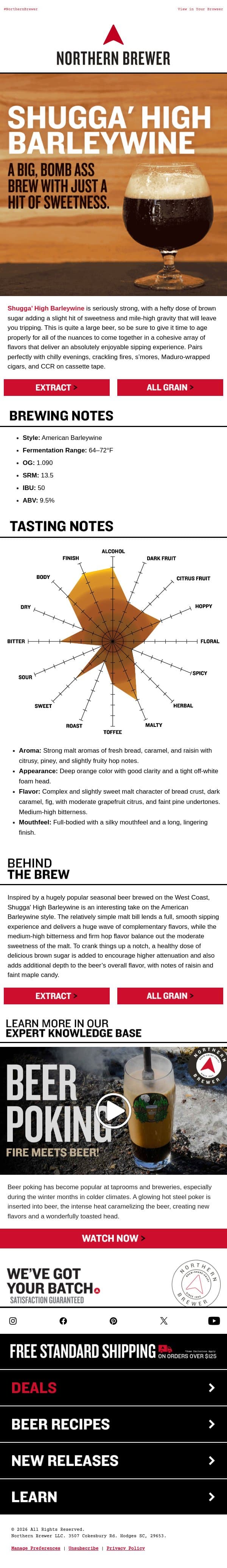 Heavy on the Strong, Light on the Sweet 💪🍺 email from Northern Brewer screenshot