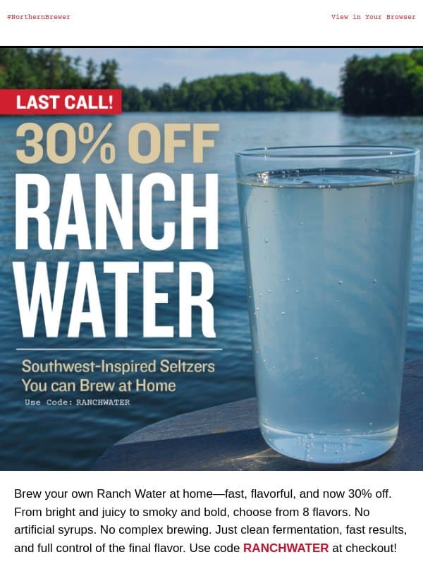 A little lime. A lotta savings. email from Northern Brewer