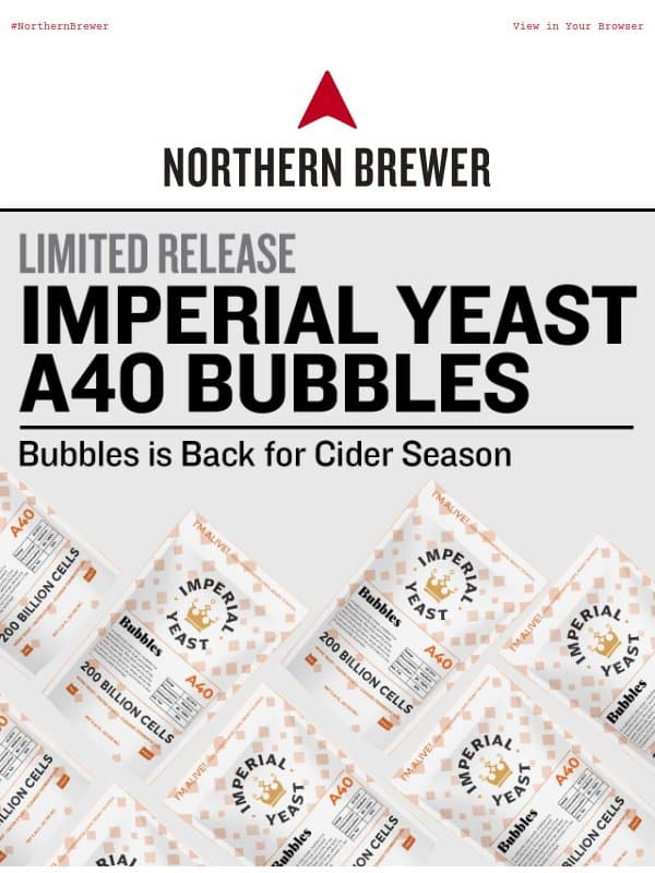 Cider Season Starts Here 🍎 email from Northern Brewer