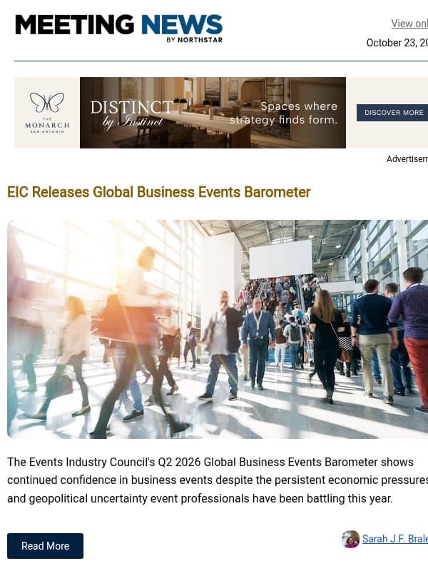 EIC Releases Events Barometer | 5 Great Things to Do in Madrid email from Northstar Meetings Group