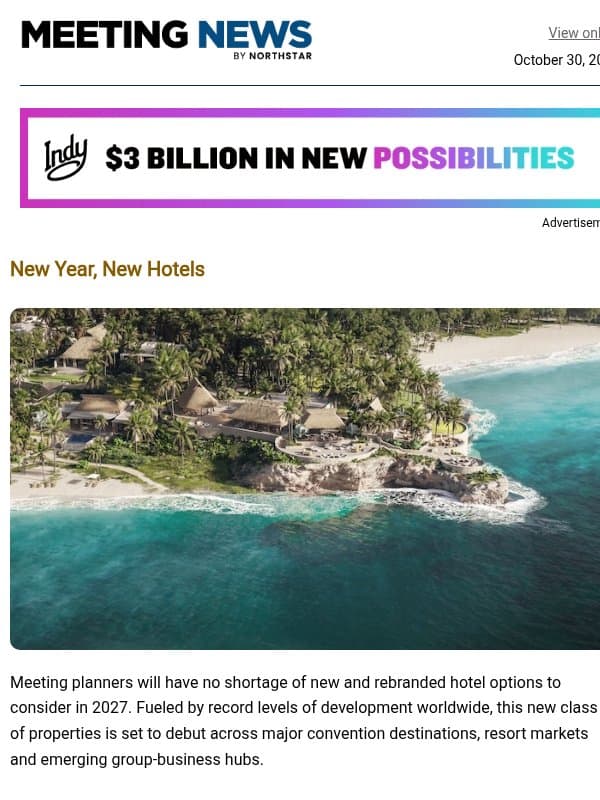 New Group-Ready Properties | 15 Haunted Hotels email from Northstar Meetings Group
