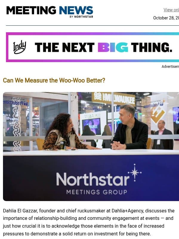 Measuring the Woo-Woo Better | 5 San Antonio Venues That Wow email from Northstar Meetings Group