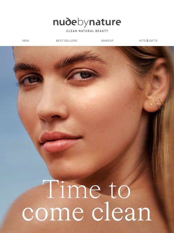 It's Time to Come Clean email from Nude by Nature