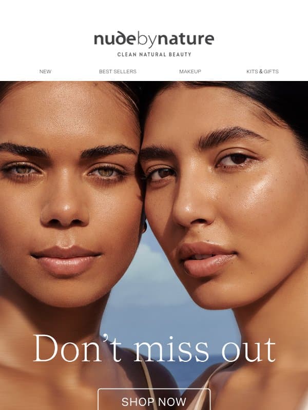 Don't Forget Your 20% Off Code email from Nude by Nature