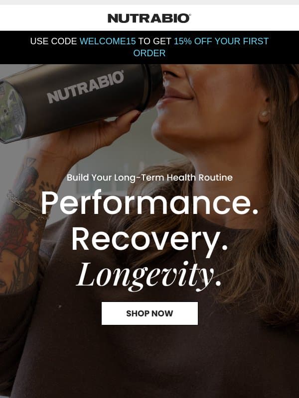 Our best sellers for a reason email from NutraBio