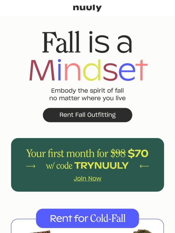 WHAT PPL NEAR YOU ARE RENTING + $28 OFF email from Nuuly