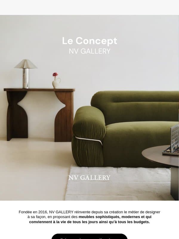 On vous fait visiter ? email from NV GALLERY