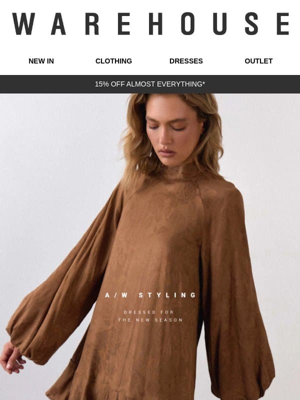 Seasonal Styling email from Oasis