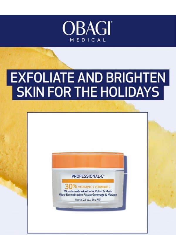 Brighten & Smooth Skin in Just One Step + FREE $355 Gift email from Obagi