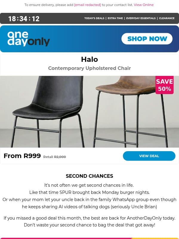 Score up to 100% OFF for AnotherDayOnly! ✨ email from Odo