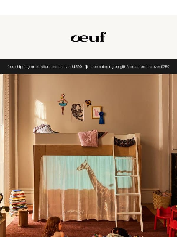 Some perks are here to stay! email from Oeuf