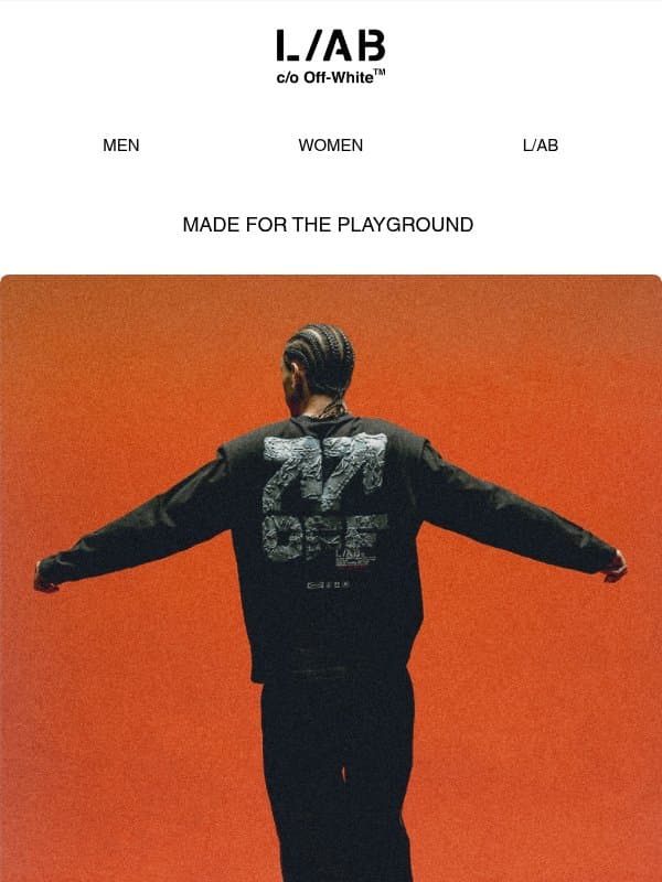 Explore L/AB c/o Off-White™ hoodies and jackets. email from Off-White