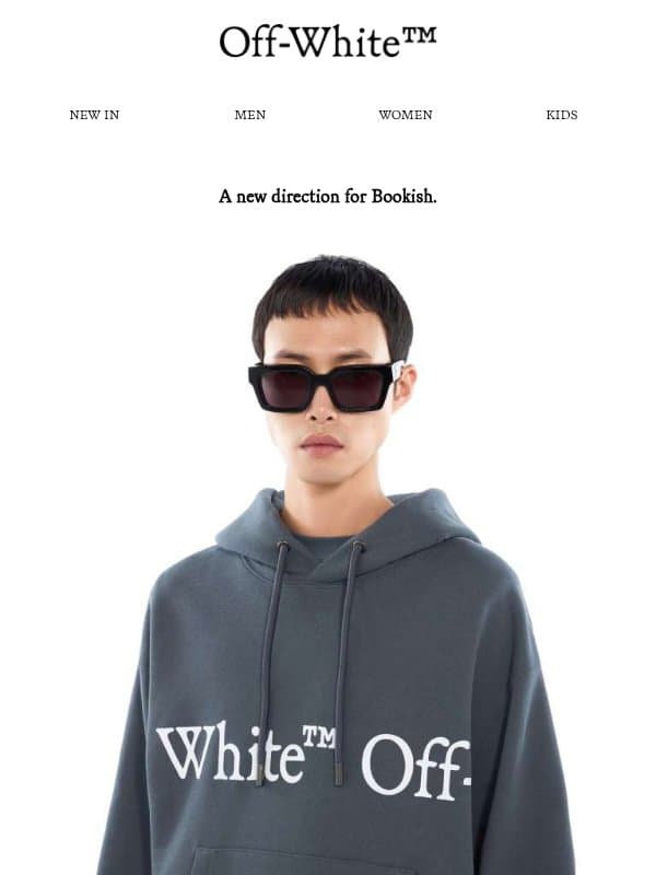 Read it differently. email from Off-White