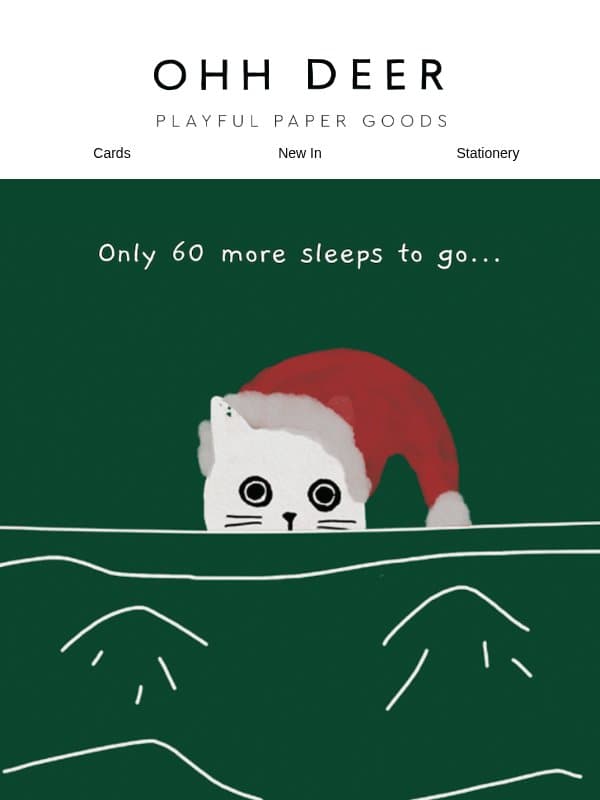 Only 2 months till Christmas... email from Ohh Deer