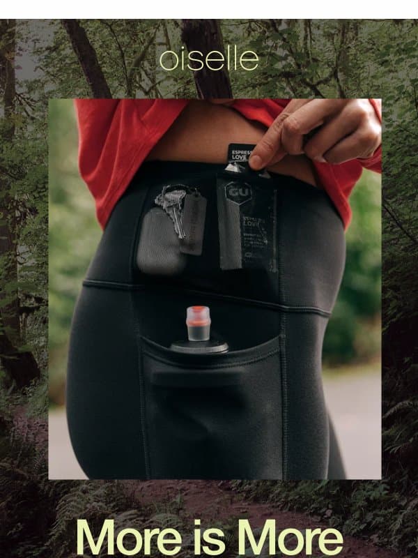 7 Pockets email from Oiselle