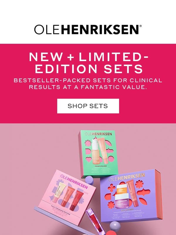 Holiday gift sets have arrived! 🎁 email from Ole Henriksen