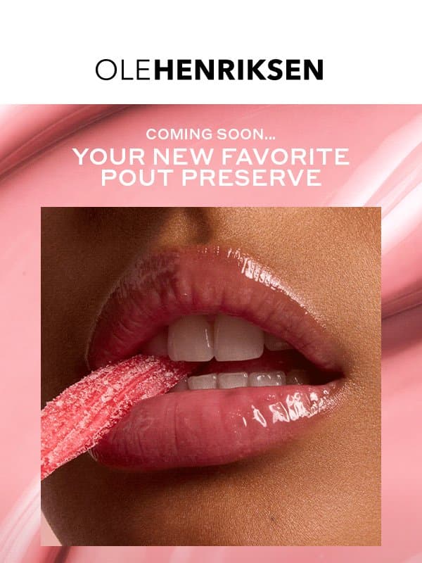 Something sweet is coming soon 🍭 email from Ole Henriksen