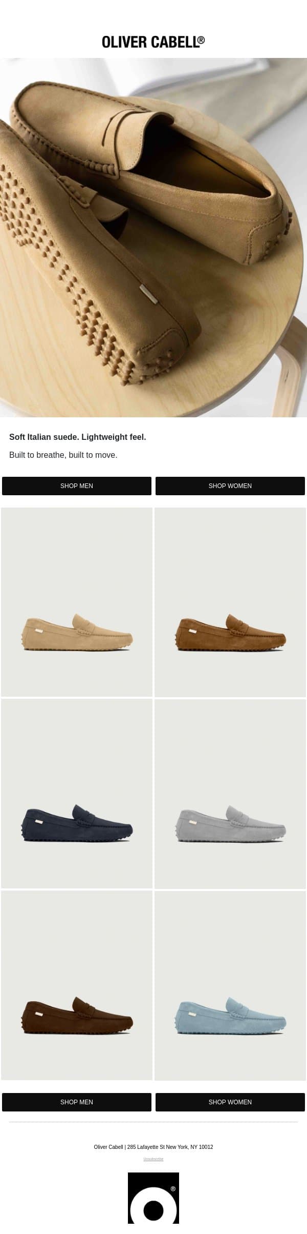 Our Best-Selling Summer Loafer email from Oliver Cabell screenshot