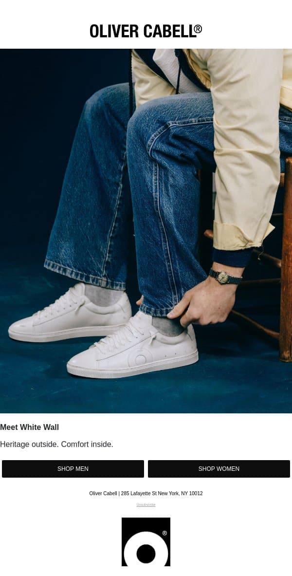 Meet White Wall email from Oliver Cabell screenshot