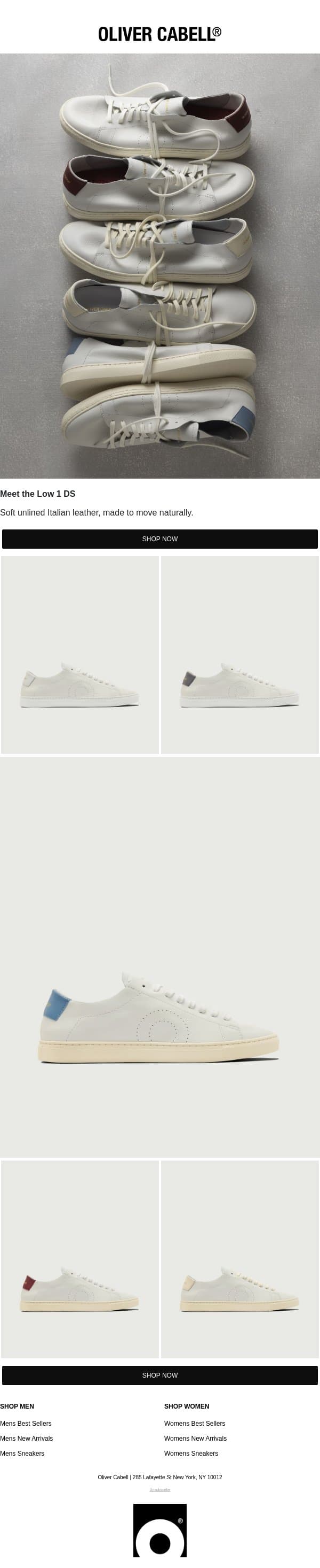 Our Newest Silhouette email from Oliver Cabell screenshot