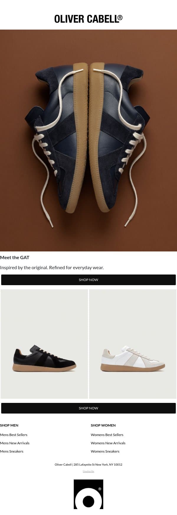Meet the GAT email from Oliver Cabell screenshot