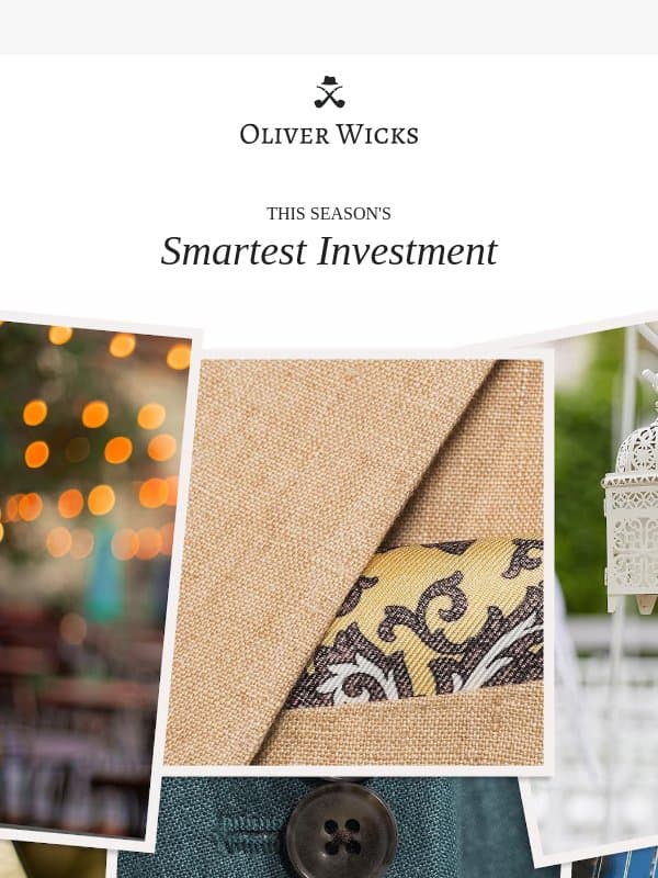 Hot days, cool suits. email from Oliver Wicks