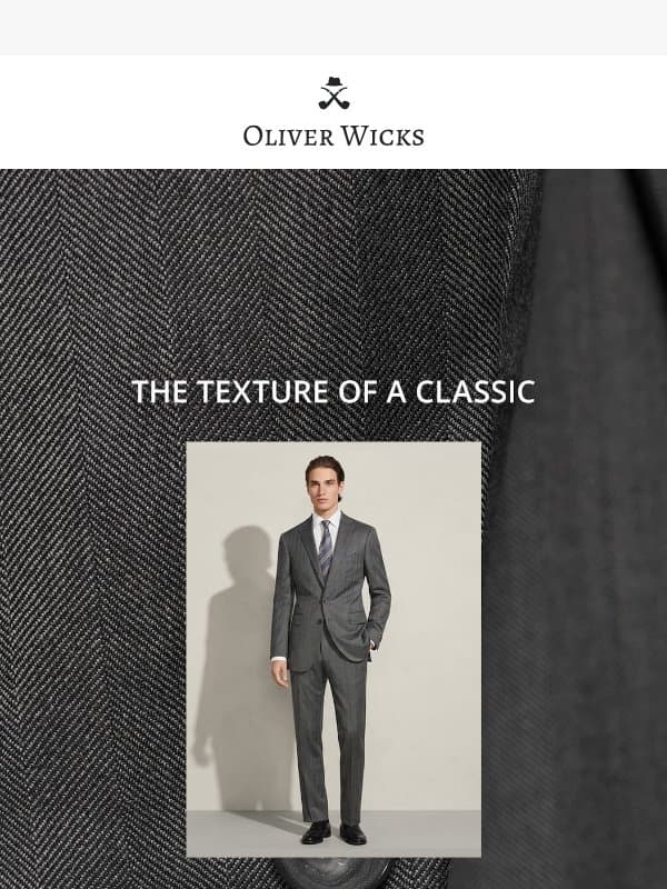 Herringbone, in the colours you wear most email from Oliver Wicks