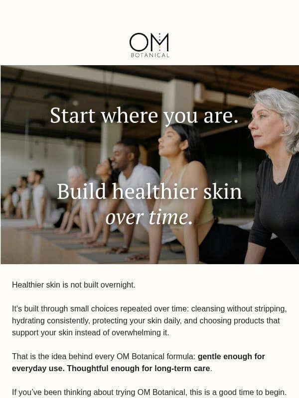 Don’t miss out — your welcome gift expires today email from OM Botanical