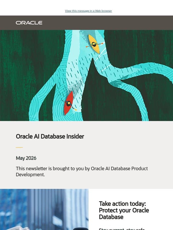 Oracle Deep Data Security now in 26ai email from Oracle