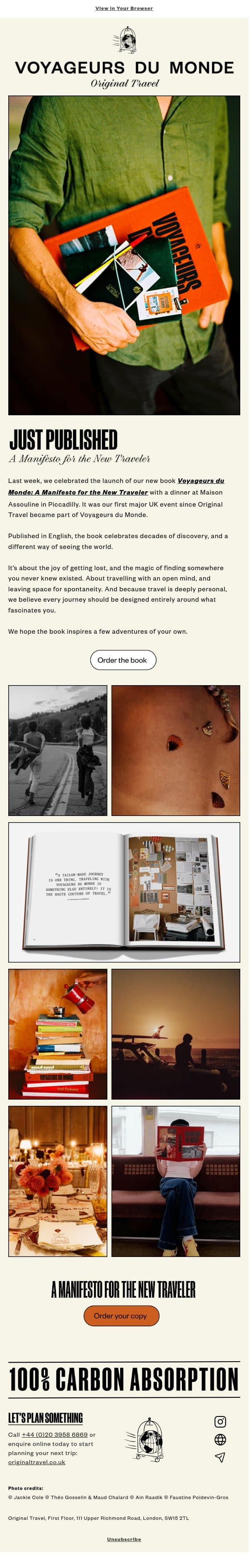 π Just published: our new Assouline book email from Original Travel screenshot