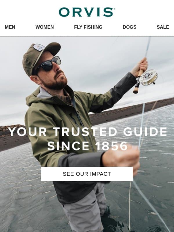 This is the start of a great adventure email from Orvis