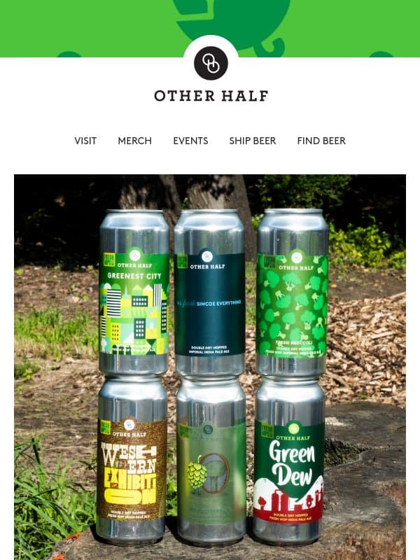 Introducing Fresh Hop Week 🍻 email from Other Half Brewing Company