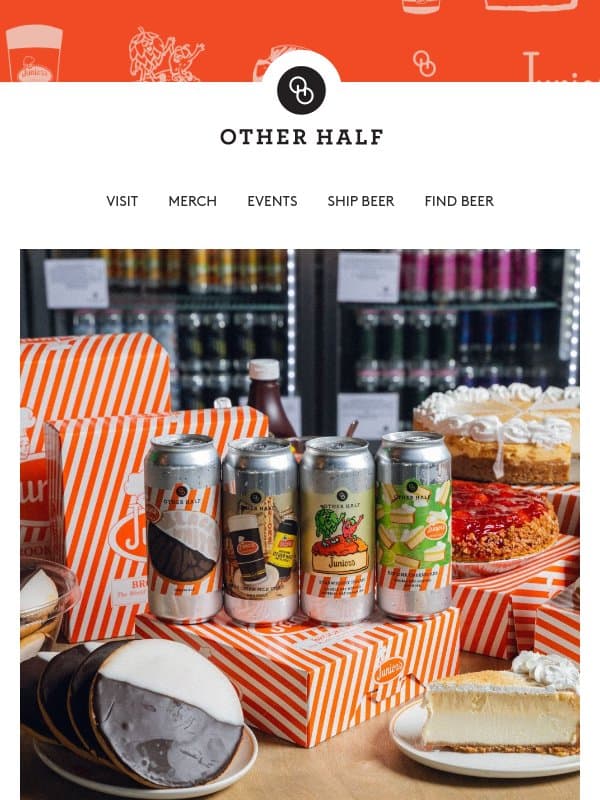 Two Brooklyn Icons, Four Great New Collabs email from Other Half Brewing Company